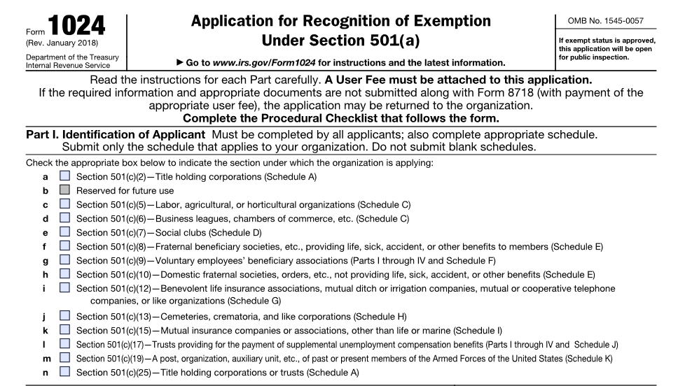 IRS Form 1024