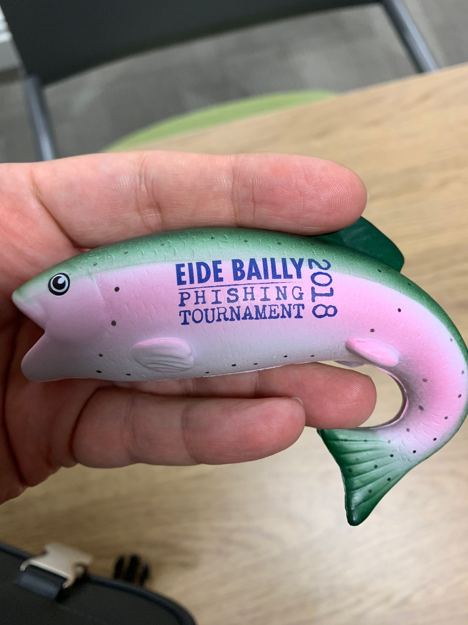 EideBailly Phishing Tournament foam stress ball