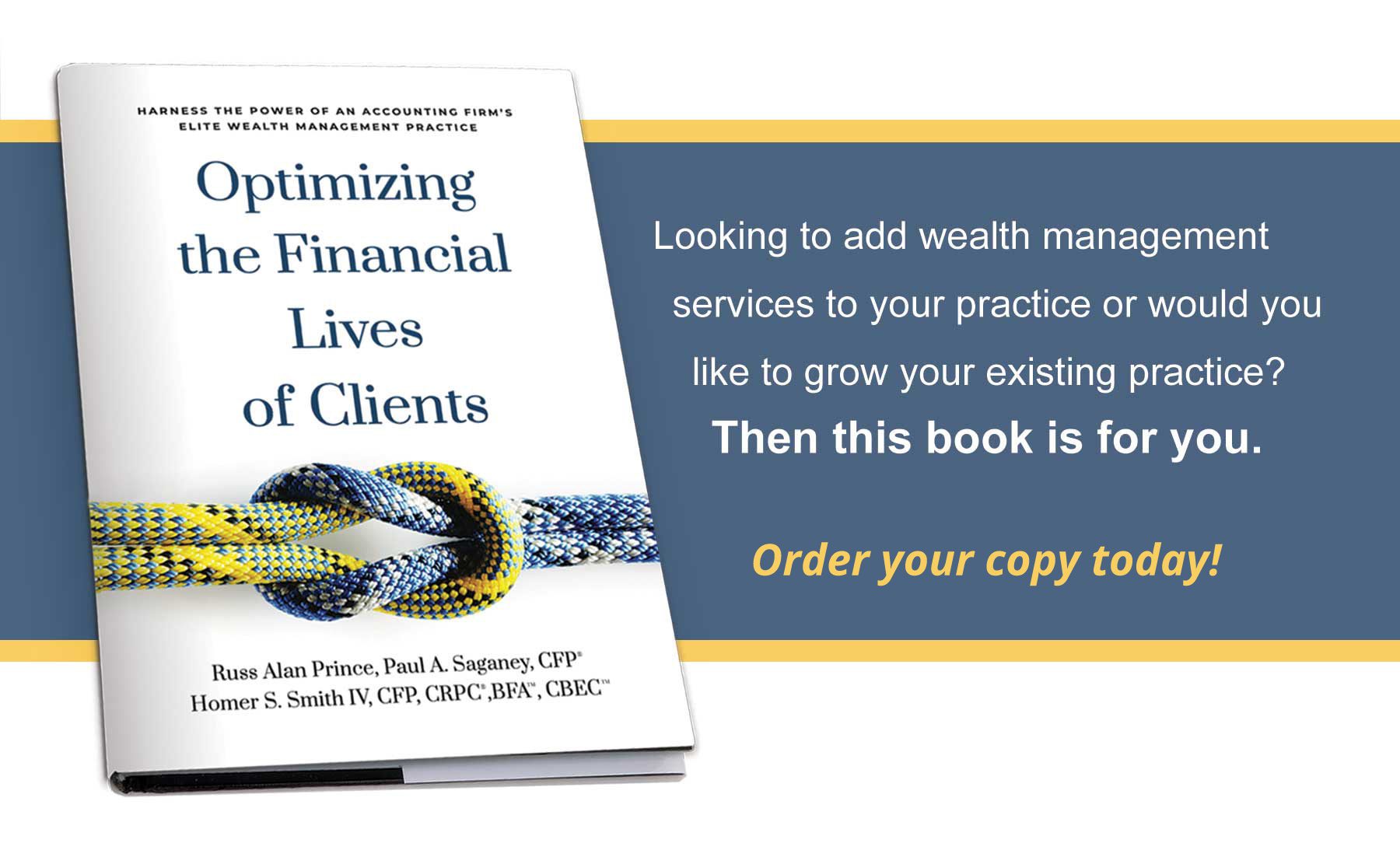 New Book Explores “Optimizing the Financial Lives of Clients”