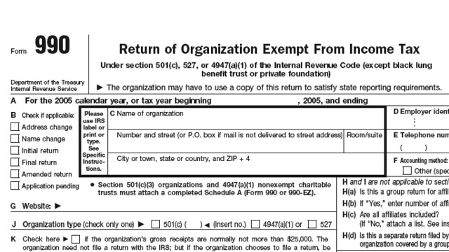 IRS Says Tax-Exempt Orgs Don’t Need to File New Corporate AMT Form 4626