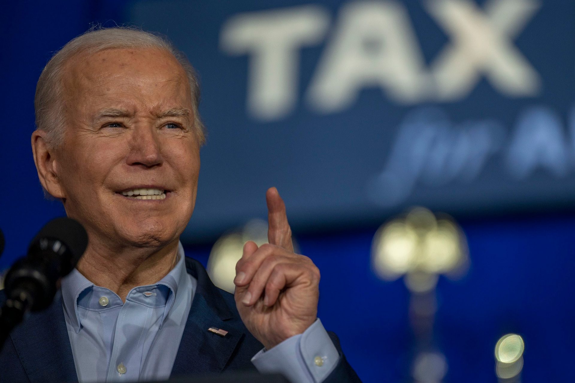 Biden Pitches Tax Plan in Pennsylvania While Trump Stuck in Court