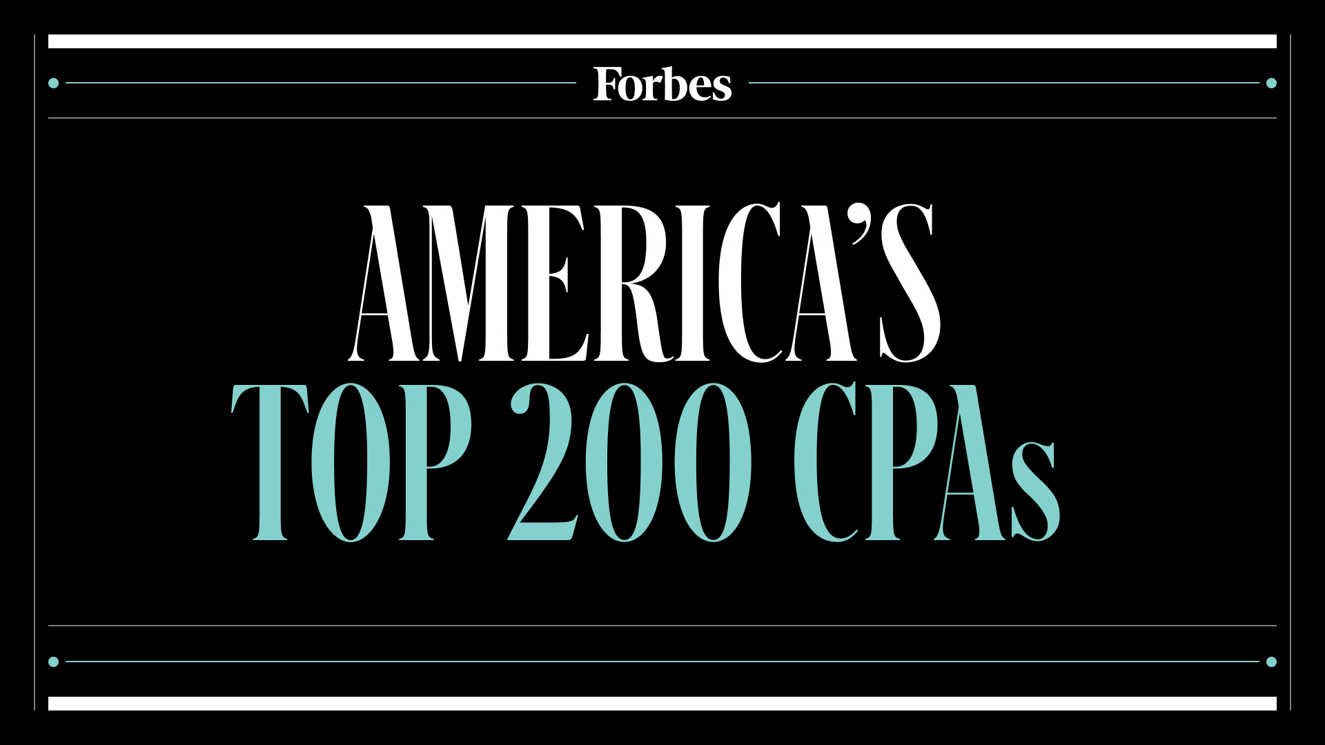 Forbes Unveils Its Top 200 CPAs in the U.S.