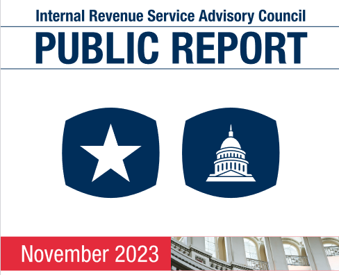 IRS Advisory Council Issues Report with Recommendations on Agency Changes