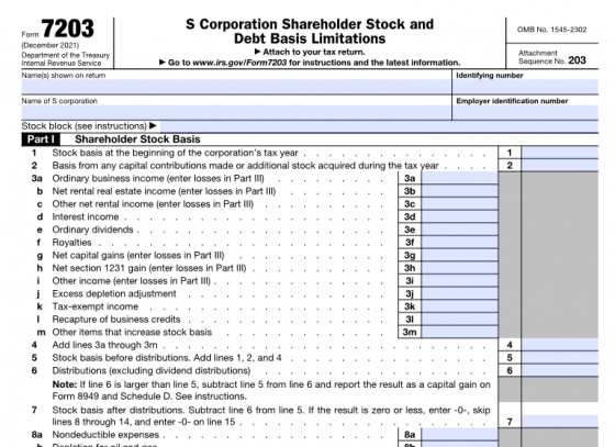 IRS Issues New Form 7203 For Farmers And Fishermen - CPA Practice Advisor