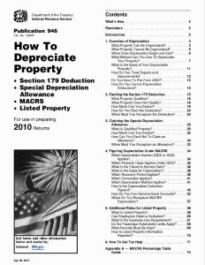 Printable IRS Publication 946 - How To Depreciate Property - CPA ...