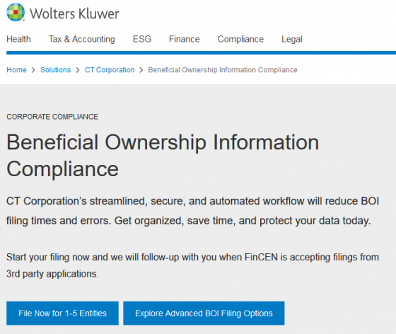 Wolters Kluwer Launches Beneficial Ownership Reporting Solution - CPA ...